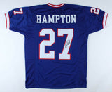 Rodney Hampton Signed New York Giants Jersey (JSA COA) Super Bowl XXV Champion