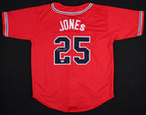 Andruw Jones Signed Atlanta Braves Stars and Stripes Labor Day Jersey (PSA COA)