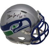 Steve Largent Autographed Seattle Seahawks TB Mini Helmet HOF Beckett 46591