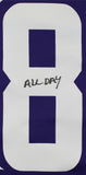 Vikings Adrian Peterson "All Day" Signed Purple Nike Game Jersey BAS Witnessed