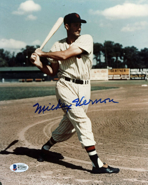 Senators Mickey Vernon Authentic Signed 8X10 Photo Autographed BAS #B72992