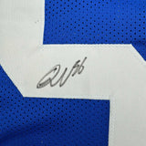 Framed Autographed/Signed Quenton Nelson 35x39 Indianapolis Split Jersey JSA COA