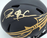 DEION SANDERS AUTO FLORIDA STATE ECLIPSE BLACK HELMET BECKETT QR 194873