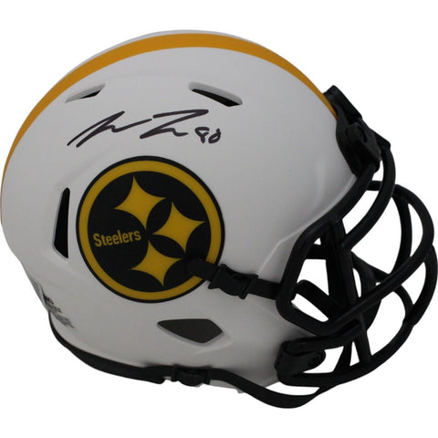 Pat Freiermuth Autographed Pittsburgh Steelers Lunar Mini Helmet Beckett 48053