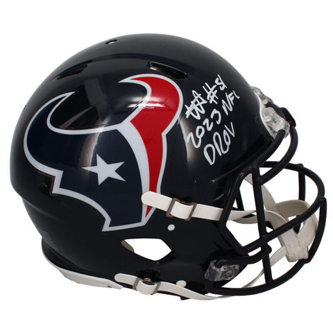 Will Anderson Autographed 2023 NFL DROY Texans Authentic Speed Helmet Fanatics