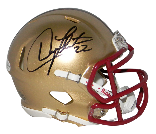 DOUG FLUTIE AUTOGRAPHED SIGNED BOSTON COLLEGE EAGLES SPEED MINI HELMET BECKETT