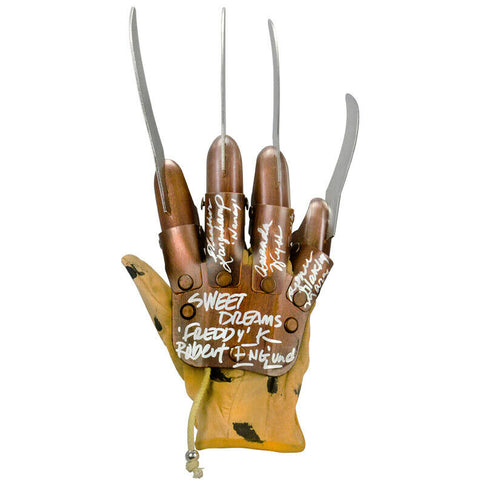 Robert Englund, Cast Autographed A Nightmare on Elm Street Freddy Krueger Glove