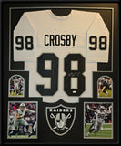 FRAMED LAS VEGAS RAIDERS MAXX CROSBY AUTOGRAPHED SIGNED JERSEY JSA COA