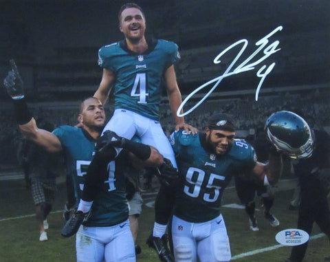 Jake Elliott Autographed 8x10 Photo Philadelphia Eagles PSA/DNA 193069