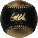 Gerritt Cole Autographed New York Yankees OML Black Gold Baseball FAN 46770