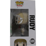 Rudy Ruettiger Autographed/Signed Notre Dame Funko Pop! 699 Beckett 48799