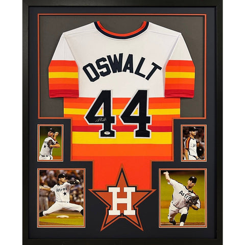 Roy Oswalt Autographed Signed Framed Houston Astros Jersey PSA/DNA