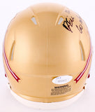 Deondre Francois Signed Florida State Seminoles Mini-Helmet "Go Noles" (JSA COA)