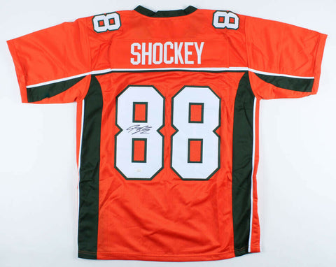 Jeremy Shockey Signed Miami Hurricanes Jersey (JSA COA) New York Giants T.E.