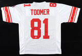 Amani Toomer Signed New York Giants Inscribed "SB XLII Champs" Jersey (JSA COA)