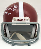 DEVONTA SMITH AUTOGRAPHED ALABAMA MINI HELMET "HEISMAN 2020" BECKETT 189553