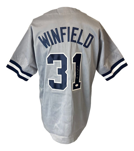 Dave Winfield New York Signed Gray Baseball Jersey JSA