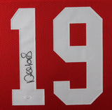 DEEBO SAMUEL (49ers red TOWER) Signed Autographed Framed Jersey JSA