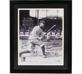 Multi Signed Framed 16x20 Ty Cobbs MLB Photo including Dave Parker, Kirby Pucket