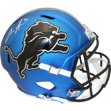 Aidan Hutchinson Autographed Detroit Lions F/S 24 Alt Helmet Beckett 48149