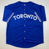 Autographed/Signed Roberto Alomar Toronto Blue Baseball Jersey JSA COA