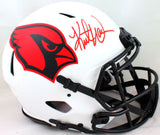 Kurt Warner Autographed Cardinals Authentic Lunar Speed FS Helmet- Beckett W*Red