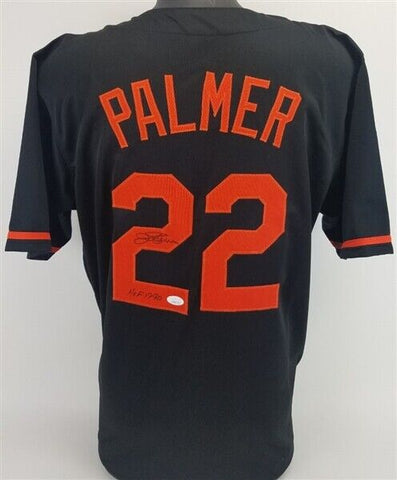 Jim Palmer Signed Baltimore Orioles Black Jersey (JSA COA) 3xWorld Series Champ