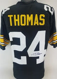 J.T. Thomas Signed Pittsburgh Steelers Jersey (TSE COA) 4xSuper Bowl Champion DB