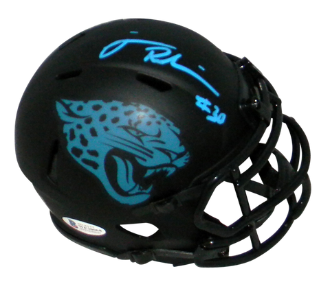 JAMES ROBINSON SIGNED JACKSONVILLE JAGUARS ECLIPSE SPEED MINI HELMET BECKETT