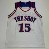 Autographed/Signed Mario Chalmers Kansas White College Basketball Jersey JSA COA