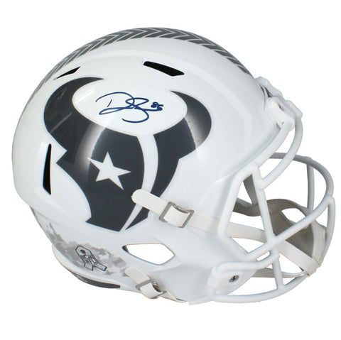 Dalton Schultz Autographed Texans 2024 STS Full Size Speed Helmet Beckett