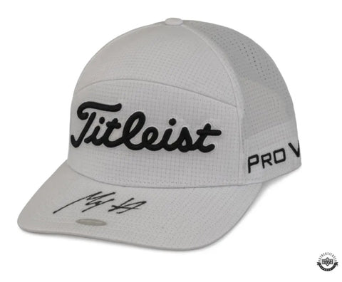 Max Homa Autographed Titleist White Hat UDA