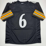 Autographed/Signed Patrick Queen Pittsburgh Black Football Jersey JSA COA