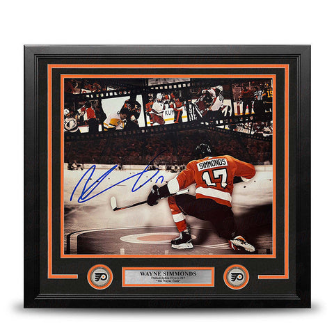 Wayne Simmonds Philadelphia Flyers Autograph 11x14 Framed Collage Photo JSA PSA