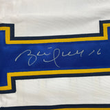 Autographed/Signed Brett Hull St. Louis White Hockey Jersey JSA COA