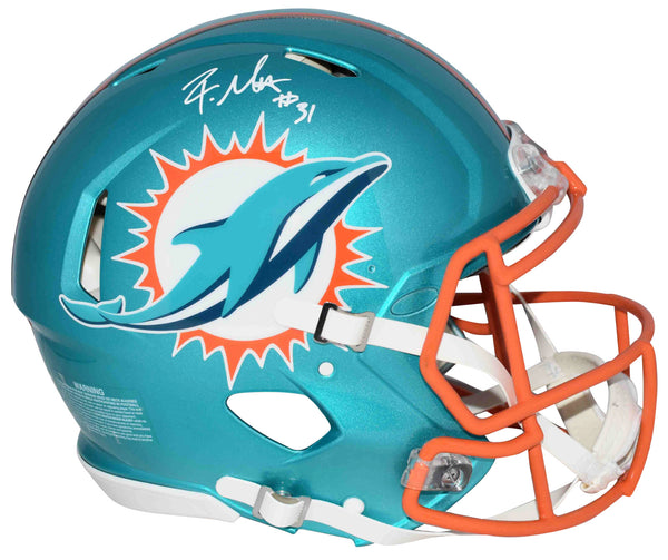 RAHEEM MOSTERT SIGNED MIAMI DOLPHINS FLASH AUTHENTIC SPEED HELMET BECKETT