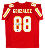 Tony Gonzalez Authentic Signed Red Pro Style Jersey Autographed BAS Witnessed