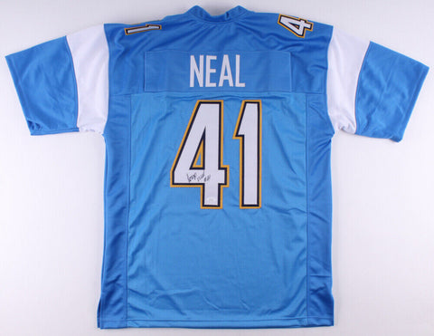 Lorenzo Neal Signed San Diego Chargers Jersey (JSA COA) 4xPro Bowl Full Back