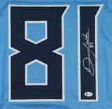 Jonnu Smith Signed Tennessee Titans Jersey (Beckett COA) 2017 3rd Rnd Pck FIU