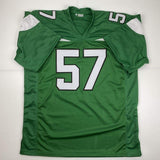 Autographed/Signed CJ C.J. Mosley New York Green Football Jersey JSA COA