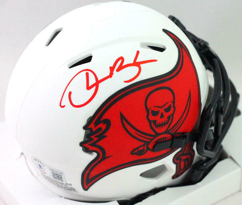 Derrick Brooks signed Buccaneers Lunar Speed Mini Helmet- Beckett W Hologram*Red