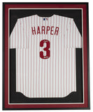 Bryce Harper Signed Framed Nike Replica Phillies Baseball Jersey Fanatics