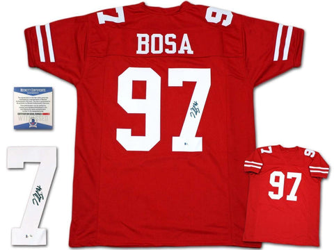 Nick Bosa Autographed SIGNED Jersey - Red - Beckett Authentic