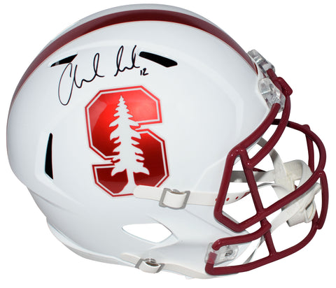 ANDREW LUCK AUTOGRAPHED STANFORD CARDINAL FULL SIZE SPEED HELMET PANINI