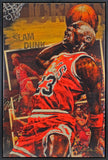 Bulls Michael Jordan Signed & Framed 27x41 Canvas Holland AS Proof #12/14 UDA