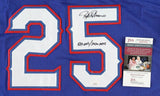 Rafael Palmeiro Signed Texas Rangers Jersey Inscribd 569 HRS/3020 Hits (JSA COA)