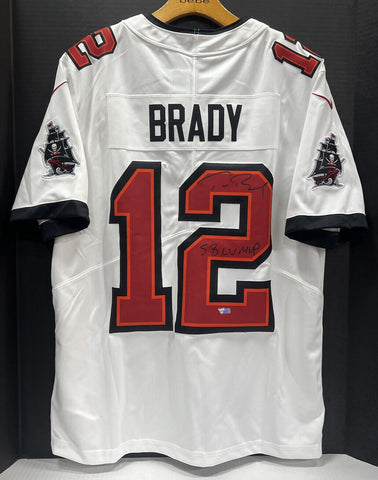 Tom Brady Signed Nike LTD Buccaneers Jersey Size L SB LV MVP Auto Fanatics COA