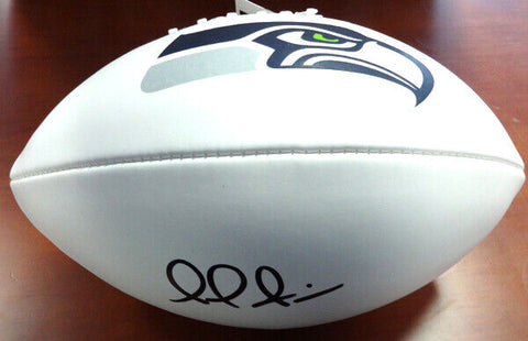 PAUL RICHARDSON AUTOGRAPHED WHITE LOGO FOOTBALL SEATTLE SEAHAWKS MCS HOLO 80902