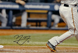 Manny Machado Signed Orioles 16x20 Batting Swing Orange Glove Photo- JSA W Auth