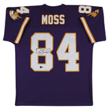 Vikings Randy Moss Authentic Signed Purple Mitchell & Ness Jersey BAS Witnessed